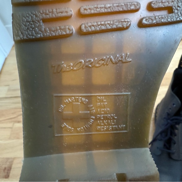 Dr. Martens 1460 Pascal Virginia US 8 Lace up Blue Leather Boots EUC - Picture 11 of 12